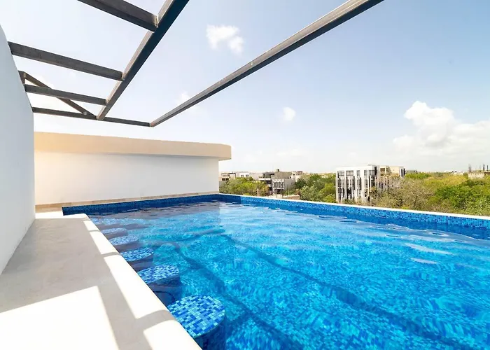 Holiday home King With Private Balcony, Rooftop Pool, Gym Tulum